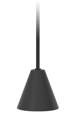 Rimini small black cone pendant light . Robin. 