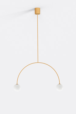 Suspension design jaune Riga 50 cm. Robin. 