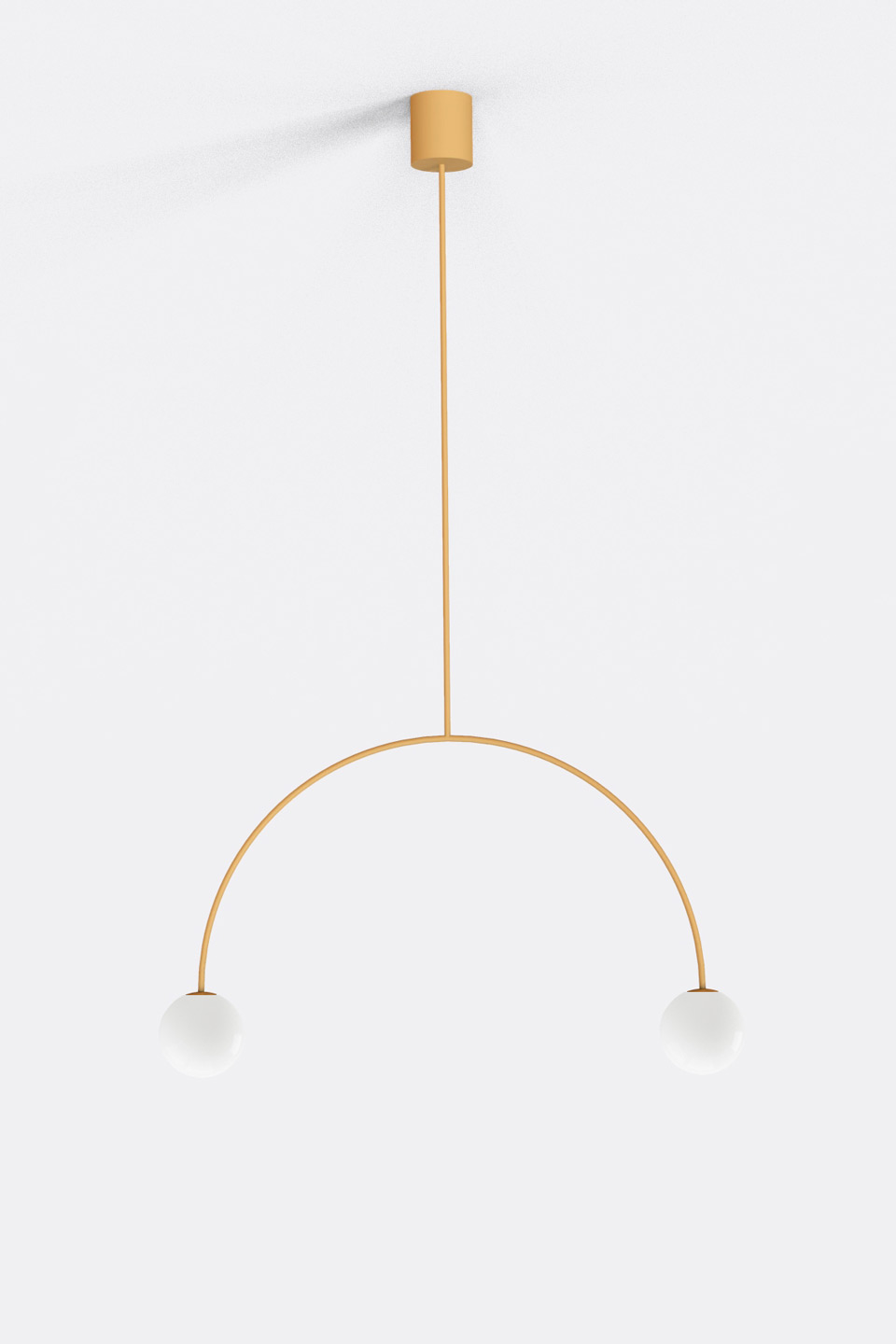 Suspension design jaune Riga 50 cm. Robin. Suspension design jaune Riga 50 cm. Robin.