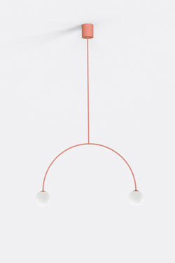 Suspension fine corail Riga 50cm. Robin. 