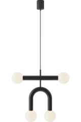 Suspension 4 lumières Rigoberta Duo Super Curved. Robin. Suspension 4 lumières Rigoberta Duo Super Curved. Robin.