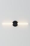 Contemporary black tube wall light with integrated LED Roos. Robin. 