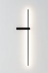 Large black metal wall light Rut. Robin. 