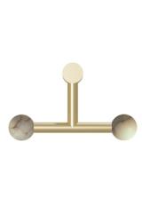 Rigoberta geometric wall light with 2 lights and alabaster. Robin. 