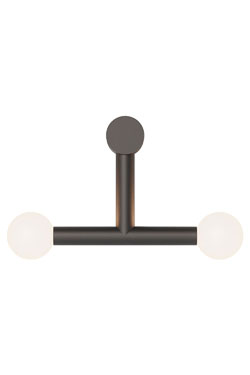 Rigoberta Trio  T wall light in matte black. Robin. 