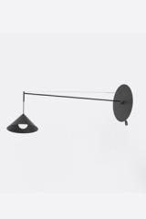 Roma 120 cm offset wall light in black metal. Robin. 