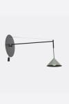 Roma olive green 60 cm offset wall light. Robin. 