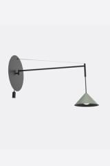 Roma olive green 60 cm offset wall light. Robin. 