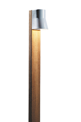 Balise de jardin porcelaine blanche et teck Beacon. Royal Botania. Balise de jardin porcelaine blanche et teck Beacon. Royal Botania.