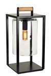 Outdoor lantern Dome Small black aluminum and clear glass. Royal Botania. 
