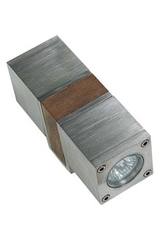 Q-Bic Wall wall lamp cube teak and stainless steel 2 lights. Royal Botania. Q-Bic Wall wall lamp cube teak and stainless steel 2 lights. Royal Botania.