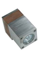Q-Bic Wall wall light teak and stainless steel cube 1 light. Royal Botania. Q-Bic Wall wall light teak and stainless steel cube 1 light. Royal Botania.