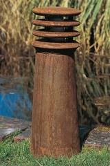 Rusty balise de jardin section ronde fonte d Rusty balise de jardin section ronde fonte d