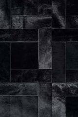 Tapis en peau noir Moscou 120x200. Santelmo. Tapis en peau noir Moscou 120x200. Santelmo.