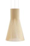 Magnum maxi suspension conique noire et bois. Secto Design. 