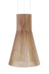 Magnum maxi suspension conique noire et bois. Secto Design. 