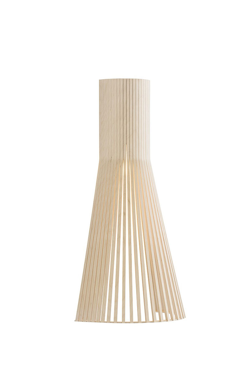 Lampe de table en bois et stratifié noir, Secto Design, Luminaires  scandinave en bois