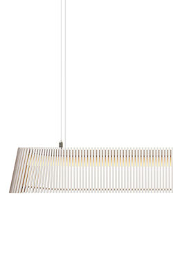 Owalo Suspension longue en bouleau naturel. Secto Design. 