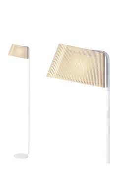 Owalo lampadaire noir à éclairage LED . Secto Design. 