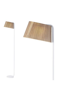 Owalo lampadaire noir à éclairage LED . Secto Design. 