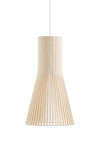 Petite suspension conique en bouleau naturel. Secto Design. 