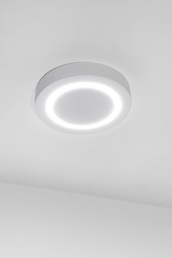 Circle Tech plaster and LED ceiling light 30cm. Sedap. 