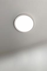 Round ceiling light in natural plaster. Sedap. 