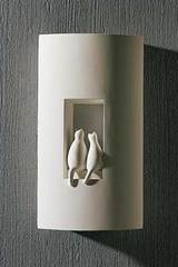 Plaster wall lamp for children cats in the window. Sedap. Plaster wall lamp for children cats in the window. Sedap.