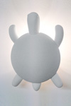 White plaster wall lamp Turtle. Sedap. 