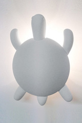 White plaster wall lamp Turtle. Sedap. White plaster wall lamp Turtle. Sedap.