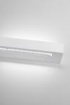 Sugar LED 30 wall lamp in rectangular natural plaster white 30cm. Sedap. 