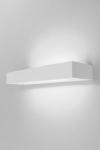 Sugar LED 30 wall lamp in rectangular natural plaster white 30cm. Sedap. 