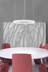 Large white pendant Ring, plaster and LED lighting. Sedap. Large white pendant Ring, plaster and LED lighting. Sedap.