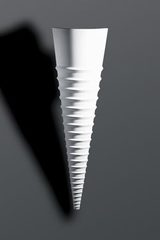 Cone 1487 natural plaster wall in fluted cone. Sedap. Cone 1487 natural plaster wall in fluted cone. Sedap.