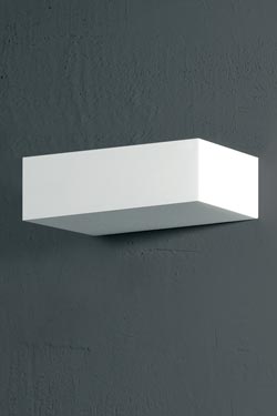 Edge Small model rectangular natural plaster wall lamp. Sedap. 