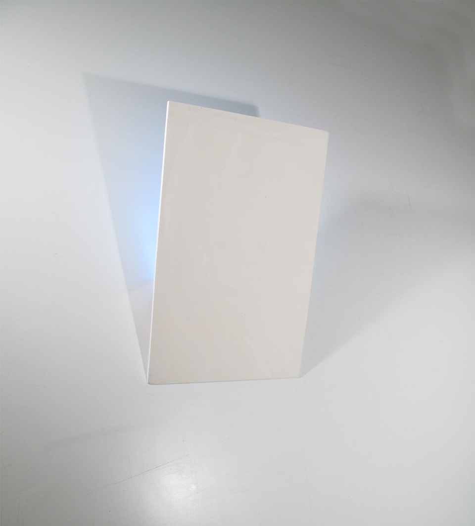 Wall lamp Format A4 vertical in natural plaster. Sedap. 