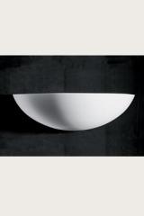 Large half-shell wall lamp in natural plaster. Sedap. Large half-shell wall lamp in natural plaster. Sedap.