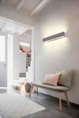 Long wall lamp in natural plaster. Sedap. Long wall lamp in natural plaster. Sedap.