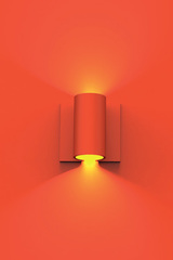 Red tube wall lamp Ana. Sedap. Red tube wall lamp Ana. Sedap.