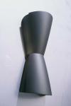 Tomtom hourglass wall lamp in black plaster. Sedap. 