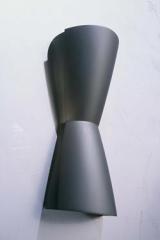 Tomtom hourglass wall lamp in black plaster. Sedap. Tomtom hourglass wall lamp in black plaster. Sedap.
