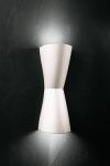 Tomtom hourglass wall lamp in natural plaster. Sedap. 