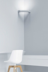 White wall lamp 90 ° paperclip in natural plaster. Sedap. White wall lamp 90 ° paperclip in natural plaster. Sedap.