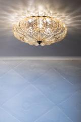 Large amber glass ceiling light Sole 55cm. Siru. Large amber glass ceiling light Sole 55cm. Siru.