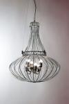 Venetian chandelier in transparent blown glass Doge 90. Siru. 