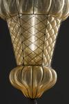 Baba transparent blown glass pendant lamp. Siru. 