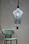 Baba transparent blown glass pendant lamp. Siru. 
