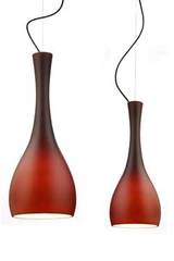 Suspension double ITTEKI 2 en verre opale brun. Sottoluce. Suspension double ITTEKI 2 en verre opale brun. Sottoluce.