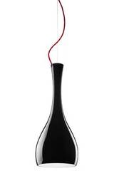 Suspension simple ITTEKI 1 en verre opale noir. Sottoluce. Suspension simple ITTEKI 1 en verre opale noir. Sottoluce.