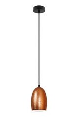 Suspension simple Ume en verre opale cuivré intérieur blanc. Sottoluce. Suspension simple Ume en verre opale cuivré intérieur blanc. Sottoluce.